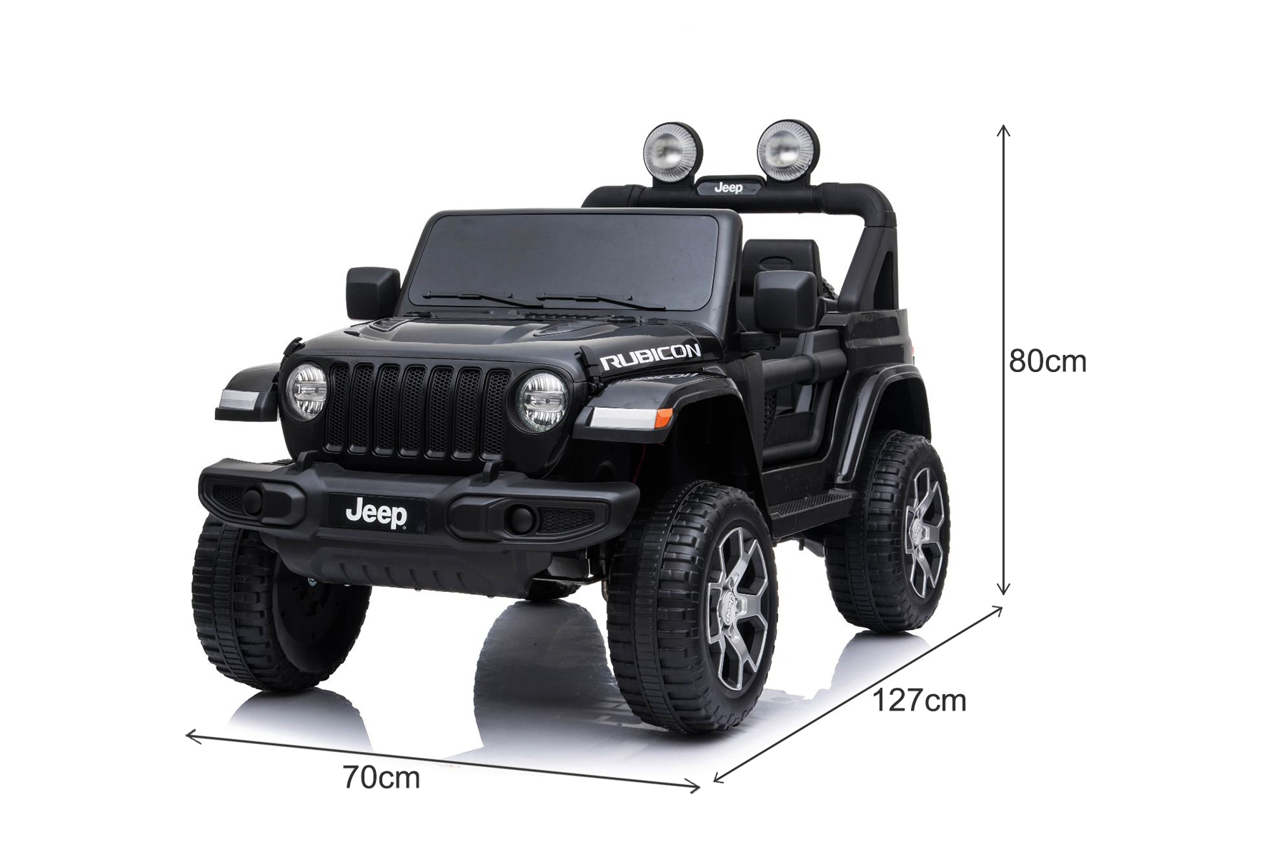 Kidcars Kinder Elektroautos mit Akku - Kidcars Jeep Wrangler Rubicon Kinder  Elektro Auto Allrad 4x35W 12V 10Ah SUV