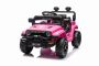 Elektroauto für Kinder OFFROAD NEW mit Hinterradantrieb, rosa, Lithium-Batterie, hohes Fahrgestell, breiter Sitz, Hinterradfederung, 2,4-GHz-Fernbedienung,  LED-Leuchten