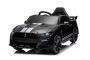 Ford Shelby Mustang GT 500 Cobra Elektroauto für Kinder, Schwarz, 2,4-GHz-Fernbedienung, USB-Eingang, LED-Leuchten, 2 x 30-W-Motor, ORIGINAL-Lizenz