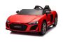 Elektrisches Kinderauto Audi R8 SPYDER Zweisitzer 24V, rot, MP3-Player mit USB/AUX und Bluetooth, Batterie 24V/14Ah, 2 x 200W Motoren, EVA-Räder mit Hinterradfederung, verstellbare Ledersitze, Fernbedienung, lizenziert