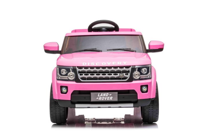 Kinder Elektroauto Land Rover Discovery Rosa original lizenziert batteriebetrieben LED Leuchten Turen und Motorhaube offnen 2 x 35 W Motor 12 V