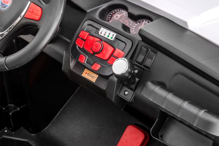 Kinder Elektroauto RSX blau 2x12V 4 X MOTOR 2 4 GHz Fernbedienung Zwei Kunstledersitze Weiche EVA Rader FM Radio Bluetooth