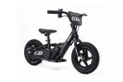 Elektro Laufrad für Kinder RIRIBIKE RTX3 24V (12"), Schwarz, Lithium-Batterie, 100W-Motor, Scheibenbremse, verstellbarer weicher PU-Sitz