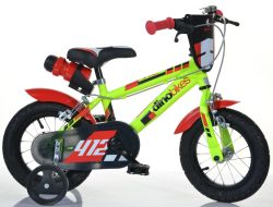 DINO Bikes - Kinderfahrrad 12" 412US - schwarz-rot 2017