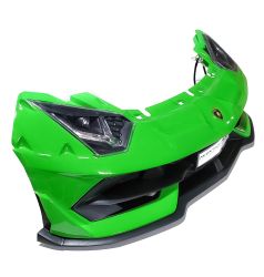 Frontstoßstange inklusive Scheinwerfer - Lamborghini Aventador Zweisitzer Grün lackiert