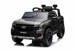 Elektro-Kinderauto  FORD Ranger  12V, grau, Ledersitz, 2,4-GHz-Fernbedienung, Bluetooth-/USB-Eingang, Federung, 12-V-Batterie, Kunststoffräder, 2 x 30-W-Motoren, ORIGINAL-Lizenz