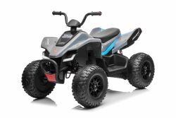 Lizenziertes Elektroquad für Kinder McLaren Racing MCL 12V 4X4, grau, weiche EVA-Räder, FERNBEDIENUNG, Kunstledersitz, Hinterradaufhängung, 4 x 35 W Motor, LED-Leuchten, 12 V 10 Ah Batterie