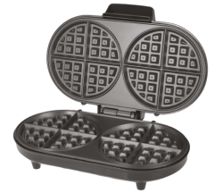 Richard Bergendi Double Belgian Waffle Maker, Waffle Iron, 1200 W, Non Stick Plates, Variable Temperature Control