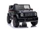 Kinder elektroauto 12V Mercedes G classe Neu, Schwarz, Originallizenz, Batteriebetrieben, Türen öffnen, Einzelsitz, 2x Motor, 12 V Batterie, 2,4 GHz Fernbedienung, Hinterradfederung, Sanfter Start