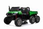 Farm Elektroauto Kinder RIDER 6X6 24V mit Vierradantrieb 4 X 100W, 24V/7Ah Batterie, EVA-Räder, Federachsen, 2,4 GHz Fernbedienung, Zweisitzer, MP3-Player mit USB/SD-Eingang, Bluetooth