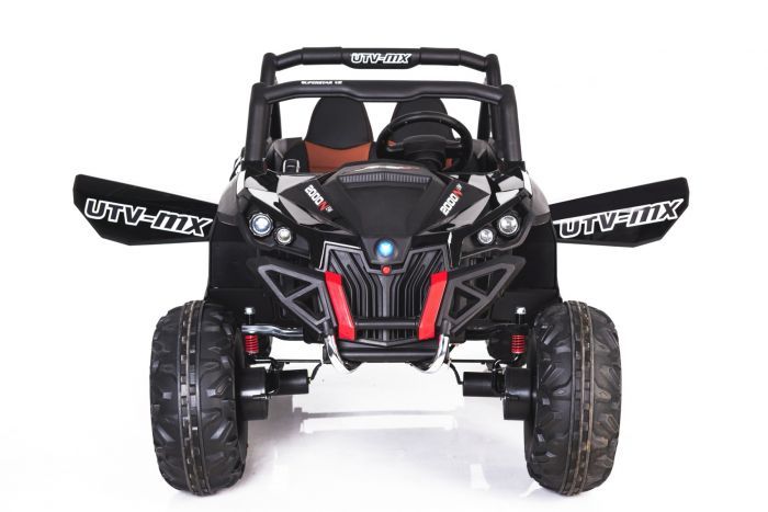 Elektro Spielzeugauto Neu Rsx Buggy 24v Schwarz 2 4ghz 4 X Motor Fernbedienung Zwei Sitze Zundschlussel Soft Eva Rader Usb Sd Karte