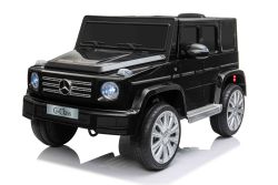 Elektrisches Elektroauto Mercedes G500 12V, schwarz, 2,4 GHz Fernbedienung, USB / SD Eingang, Hinterradfederung, Lithium-Batterie, LED-Lichter, ORIGINALE Lizenz