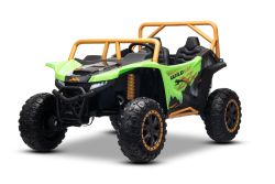 Elektrisches Ride-on Buggy Arctic CAT XXL 4x4 24V, grün , Zweisitzer, weiche EVA-Räder, leistungsstarke Motoren, Lithium-Batterie, MP3-Player mit Bluetooth, Hinterradfederung, Kunstledersitze, lizenziert