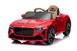 Elektrisches Kinderauto Bentley Bacalar 12V, rot, Türen öffnen nach oben, 2,4 GHz Fernbedienung, LED-Beleuchtung, USB/AUX-Anschluss, Federung, Lithium-Akku, 2 x 25W Motor, ORIGINALE Lizenz