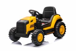 Lizensierter Caterpillar Elektrobagger, Einzelsitz, Gelb, USB-Eingang am MP3-Player, Hinterradantrieb mit 2 x 30W Motoren und Lithiumbatterie