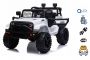 OFF ROAD Elektro-Aufsitzwagen mit Hinterradantrieb, Weiss, 12-V-Batterie, hohes Fahrgestell, breiter Sitz, hängende Achsen, 2,4-GHz-Fernbedienung, MP3-Player mit USB , LED-Leuchten