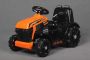 Elektrischer Traktor FARMER, orange, Heckantrieb, 6V Batterie, Kunststoffräder, breiter Sitz, 20W Motor, Einsitzer, Lenkradsteuerung, LED-Beleuchtung