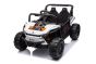 Elektroauto für Kinder UTV Small 12V, weiß, Hinterradantrieb, 12V Batterie, Kunststoffräder, Breiter Doppelsitz für nur ein Kind, 2,4 GHz Fernbedienung, MP3-Player mit USB/SD-Eingang, LED-Leuchten