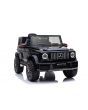 Elektroauto kinder Mercedes G Neu, Schwarz, Originallizenz, Batteriebetrieben, Türen öffnen, Einzelsitz, 2x Motor, 12 V Batterie, 2,4 GHz Fernbedienung, Hinterradfederung, Sanfter Start