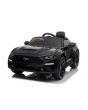  Drift Elektroauto Ford Mustang 24V, schwarz, glatte Drift-Räder, 2 x 25 000 RPM Motoren, Drift-Modus bei 13 km/h, 24V-Batterie, LED-Leuchten, vordere EVA-Räder, 2,4-GHz-Fernbedienung, weicher PU-Sitz, ORIGINAL Lizenz