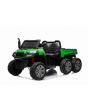 Farm Elektroauto Kinder RIDER 6X6 24V mit Vierradantrieb 4 X 100W, 24V/7Ah Batterie, EVA-Räder, Federachsen, 2,4 GHz Fernbedienung, Zweisitzer, MP3-Player mit USB/SD-Eingang, Bluetooth