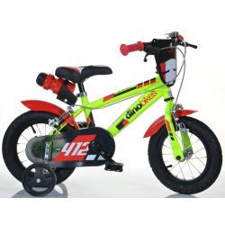DINO Bikes - Kinderfahrrad 12" 412US - schwarz-rot 2017