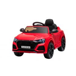  Elektroauto für Kinder Audi RSQ8 rot, USB, Kunstledersitz, 2x 35W Motor, 12V/7Ah-Batterie, 2,4 GHz Fernbedienung, weiche EVA-Räder, LED-Leuchten, Sanftanlauf, ORIGINAL-Lizenz