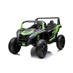 Kinder Elektroauto 24V UTV XXL, grün, elektroauto für kinder 2 sitzer, Ledersitze, 180W Motoren, elektrofahrzeug kinder ab 3 bis 12 jahre