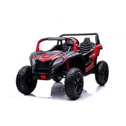 Kinder Elektroauto 24V UTV XXL, rot, elektroauto für kinder 2 sitzer, Ledersitze, 180W Motoren, elektrofahrzeug kinder ab 3 bis 12 jahre