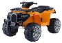 Elektrisches Mitfahr-Quad ALLROAD 12V, Orange, riesige weiche EVA-Räder, 2 x 12V, Motor, LED-Leuchten, MP3-Player mit USB, 12V7Ah-Akku