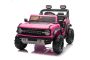 Ford Bronco XL Elektro-Kinderauto mit Hinterradantrieb, lizenziert (Zweisitzer), RosaWeiß, Lithiumbatterie, hohe Federung, zwei Sitze, gefederte Hinterachse, 2,4-GHz-Fernbedienung, MP3-Player mit USB-Eingang, LED-Leuchten