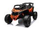 Elektroauto für Kinder Can-am Maverick Einsitzer mit 4x4-Antrieb, Orange, Einzelradaufhängung, 2,4-GHz-Fernbedienung, 4 x 35-W-Motoren, EVA-Räder, Ledersitz, MP3-Player mit USB/AUX-Eingang, lizenziert