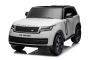 Elektro Kinderauto Range Rover Modell 2023, Zweisitzer, Weiß, Kunstledersitze, Radio mit USB-Eingang, Heckantrieb mit Federung, 12V7AH-Batterie, EVA-Räder, Schlüsselstarter, 2,4-GHz-Fernbedienung, lizenziert
