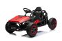 Kinder elektroauto 24V Sportcart, rot, weiche EVA-Räder, Kunstledersitz, 2 x 50W Motor, 24V Akku, massive Metallkonstruktion