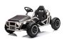 Kinder elektroauto 24V Sportcart, Weiß, weiche EVA-Räder, Kunstledersitz, 2 x 50W Motor, 24V Akku, massive Metallkonstruktion