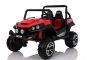 Electric Ride-On Toy Car RSX Red - 2.4Ghz, 24V, 4 X MOTOR, remote control, two-seats in leather, Soft EVA wheels, FM Radio, Bluetooth