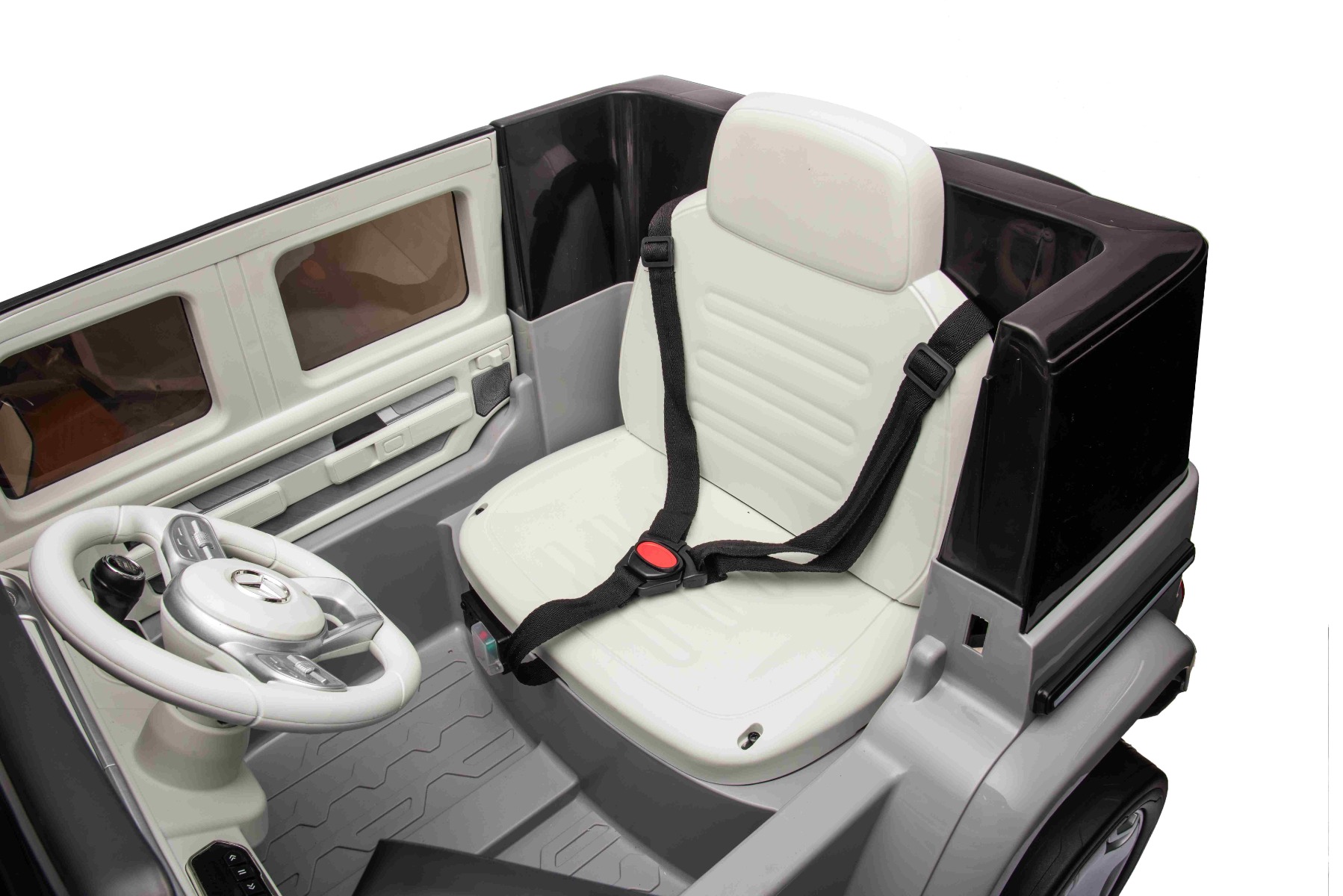 Öffnende Türen, 3-Punkt-Sicherheitsgurt